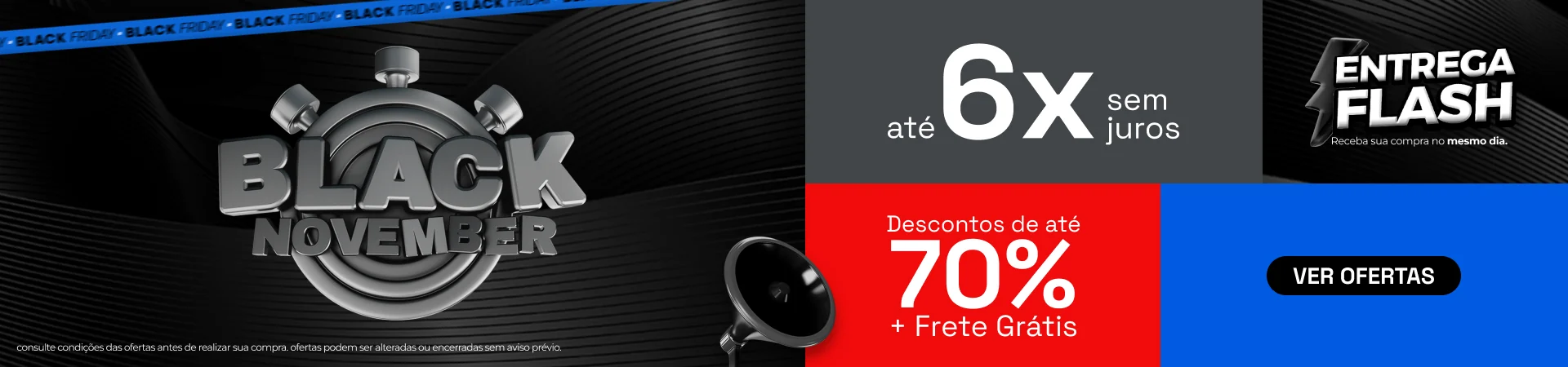 Banner Black November - Eletrônica Santana