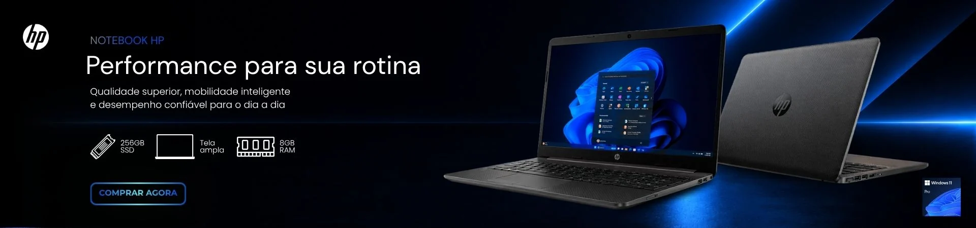 Banner Notebook HP 250R Windows 11 Pro
