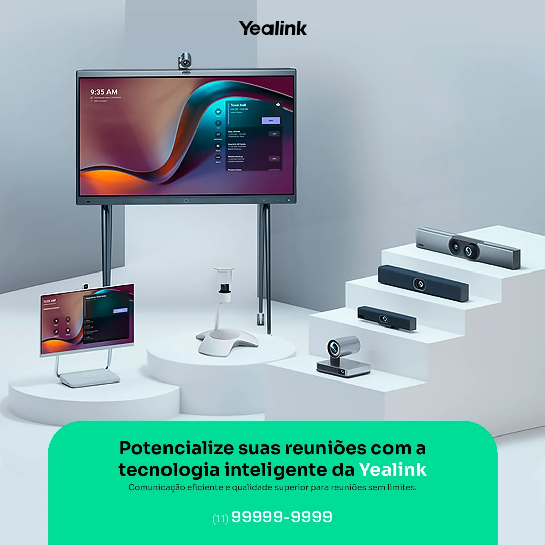 Post Redes Sociais Tecnologia Inteligente Yealink